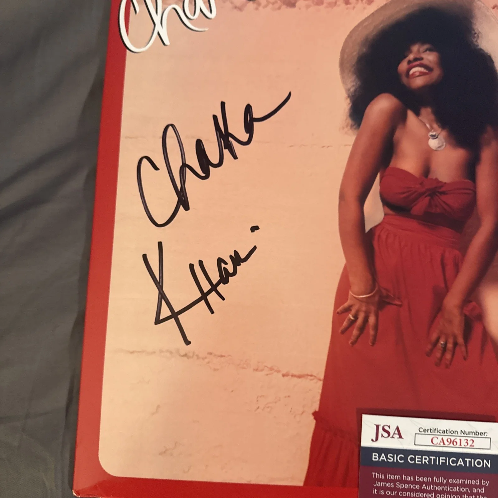 Chaka Khan Signed Autographed CHAKA Vinyl Record LP JSA Certified Soul Jazz, изображение 2