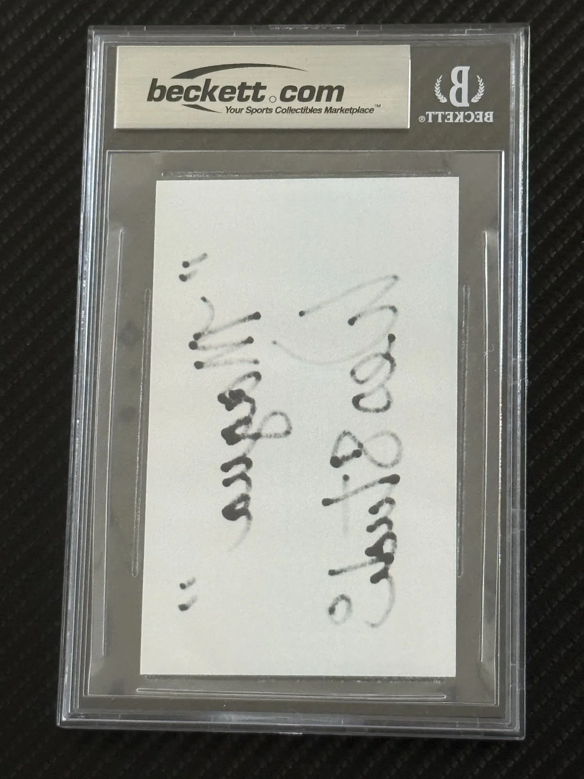 Wes Studi Auto BAS Slabbed 3x5 “Magua” Last of Mohicans Rare, изображение 2
