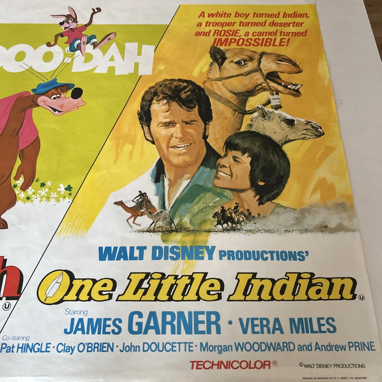 Walt Disney Song Of The South / One Little Indian UK Quad Poster 1970's, изображение 2