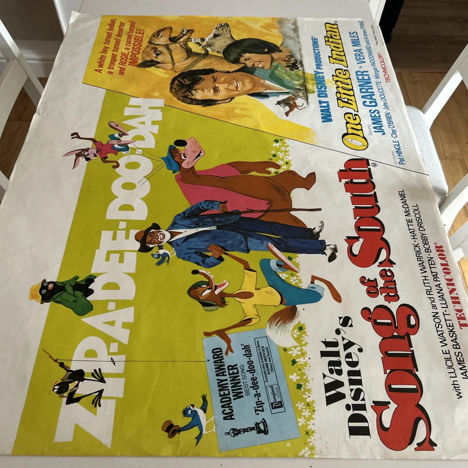 Walt Disney Song Of The South / One Little Indian UK Quad Poster 1970's, изображение 3