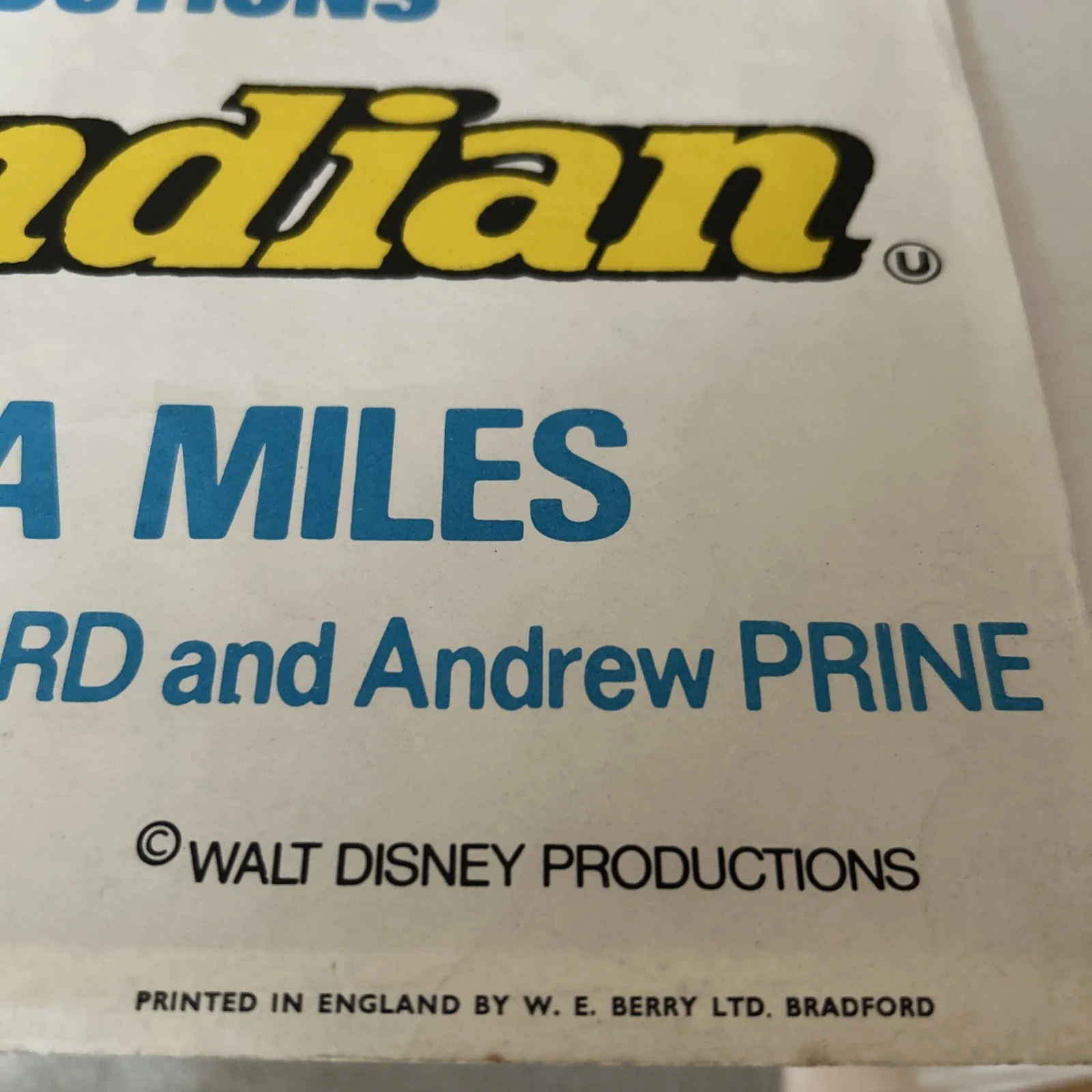 Walt Disney Song Of The South / One Little Indian UK Quad Poster 1970's, изображение 5