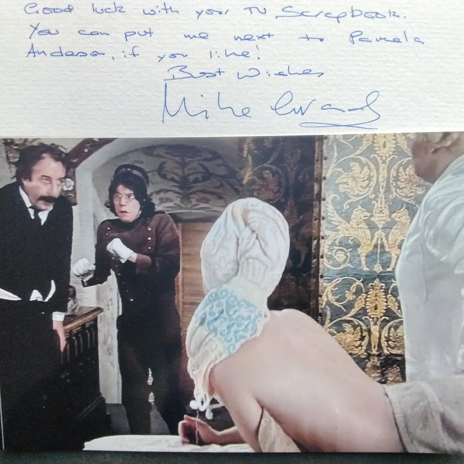 Mike Grady SIGNED 1997 Note Photo Movie TV Actor Pink Panther Sherlock Holmes, изображение 2