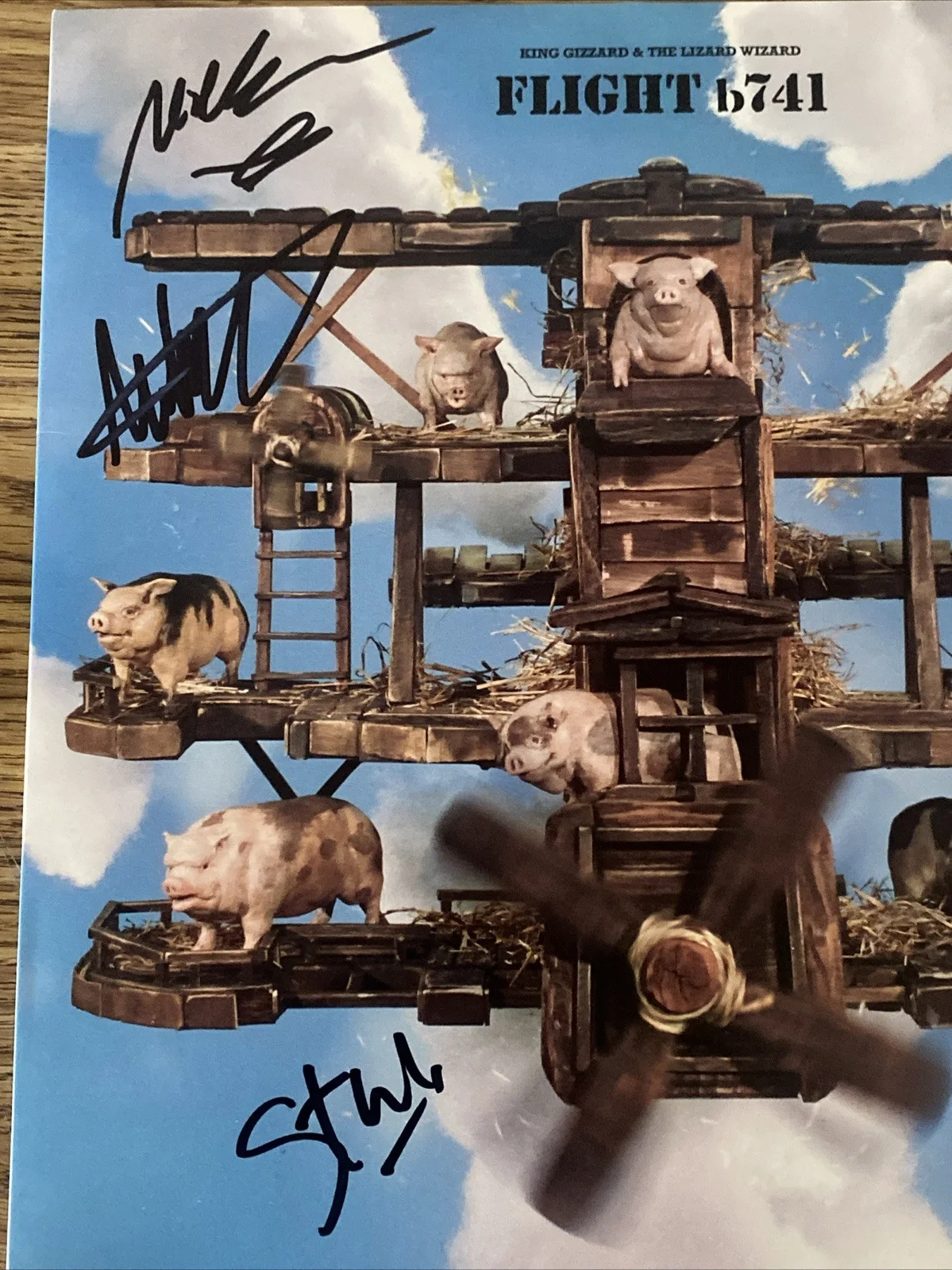 King Gizzard & The Lizard Wizard Band Autographed Vinyl Album Flight b741, изображение 2