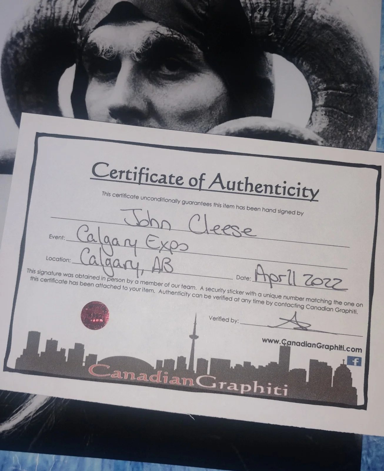 John Cleese Hand Signed Autograph 8x10 Photo COA Monty Python NO US TARIFF, image 4