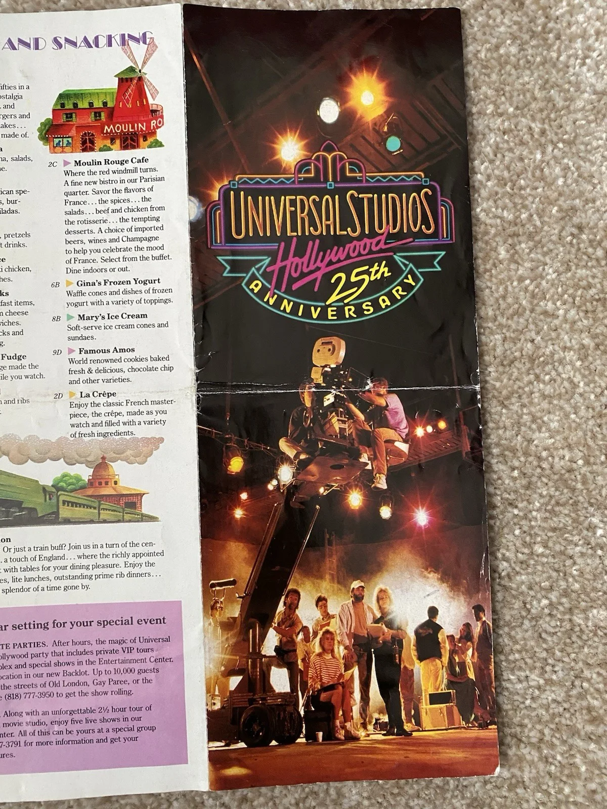 Universal Studios Hollywood 25th Anniversary Guide And Ticket 1990, image 4