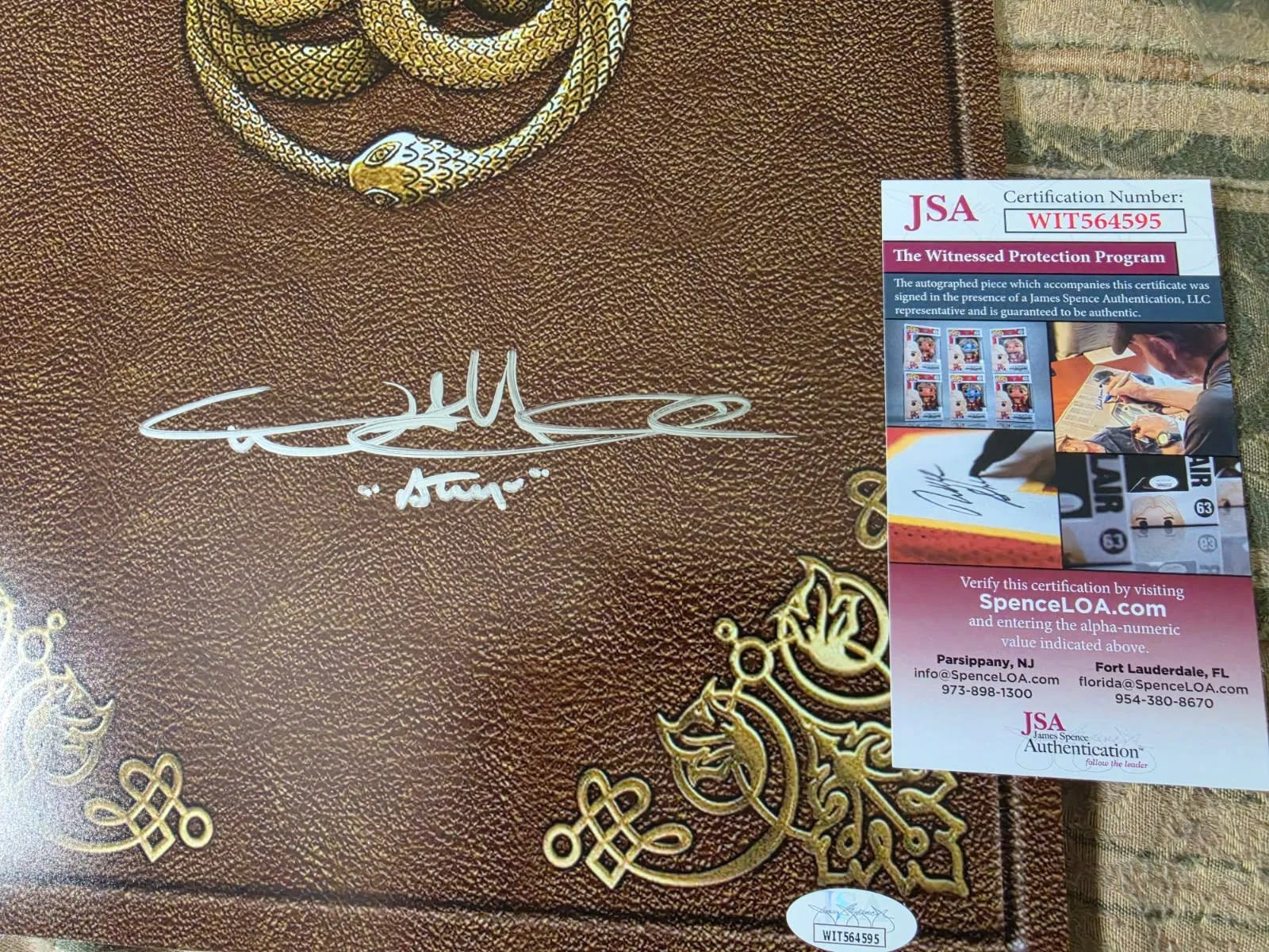 noah hathaway — The Never Ending STory Noah Hathaway autograph 17x11 photo JSA Certified, image 2