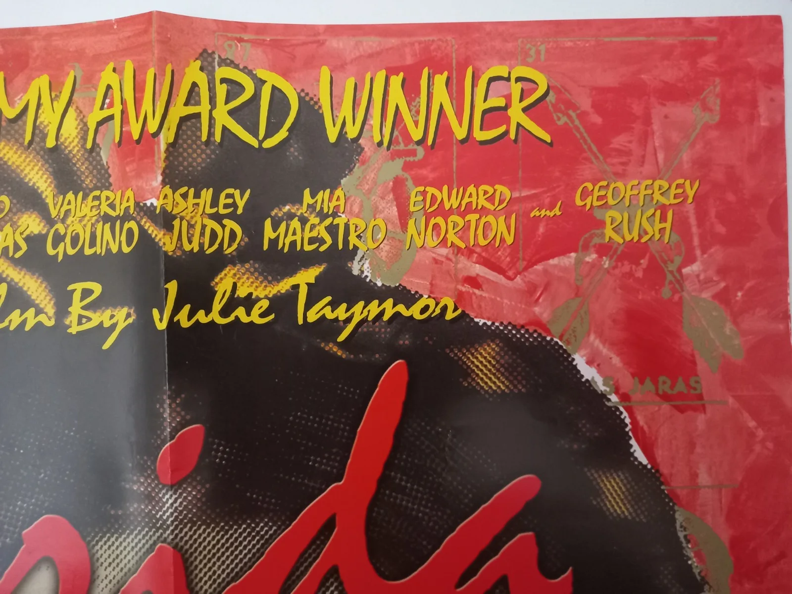 ORIGINAL, 'FRIDA', UK VIDEO STORE PROMO POSTER( 2002 ). 59 CM X 42 CM., изображение 4