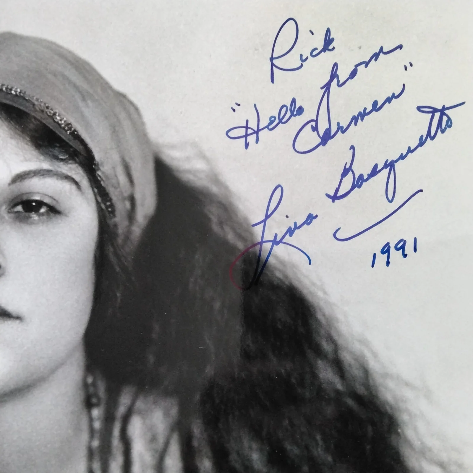 Lina Basquette SIGNED 1991 Photo Silent Film Actress DeMille Ziegfeld Carmen, изображение 5