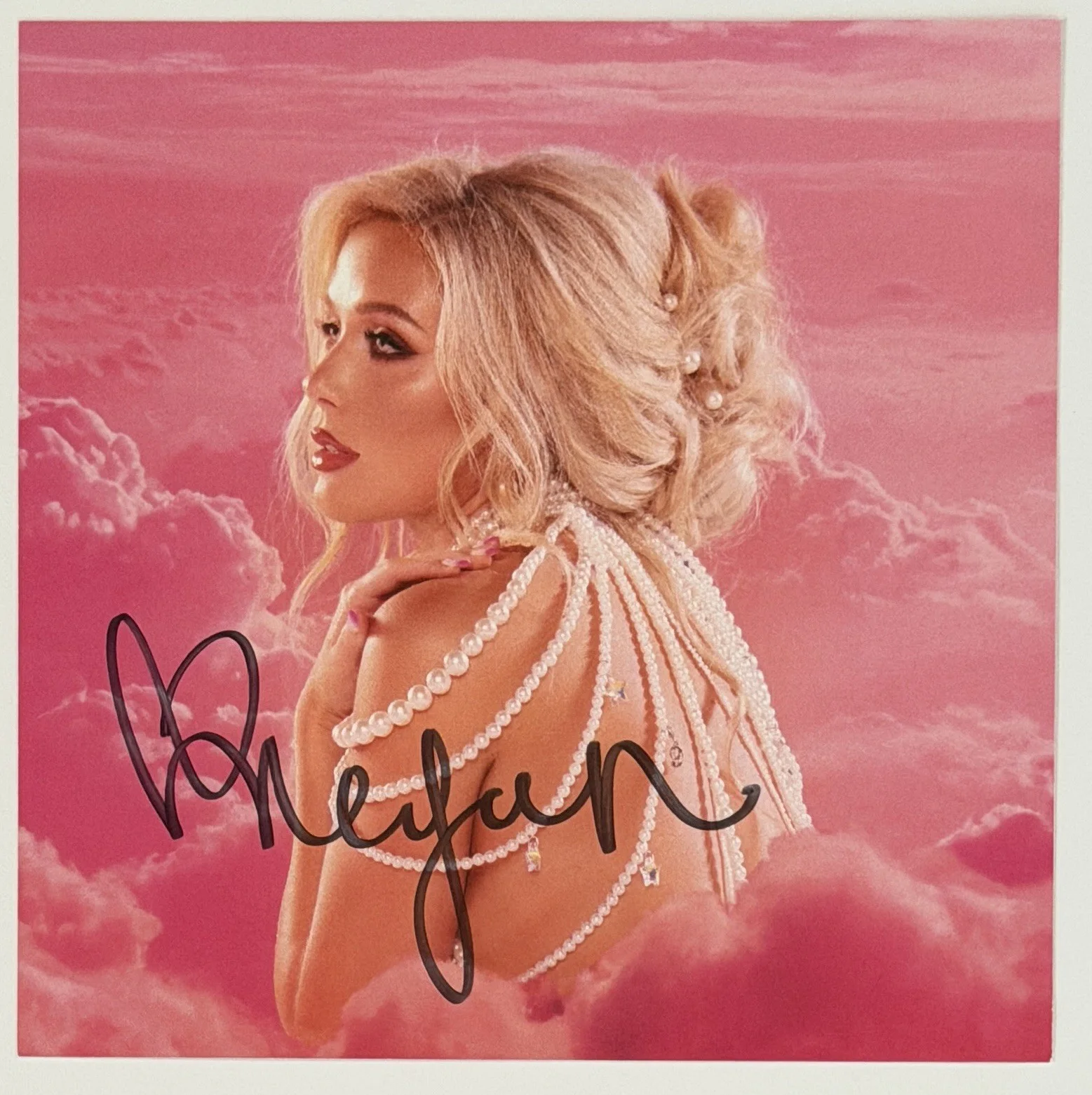 Megan Moroney Cloud 9 AUTOGRAPH SIGNED Cover Photo Art Card & CD BAS Beckett COA, изображение 3