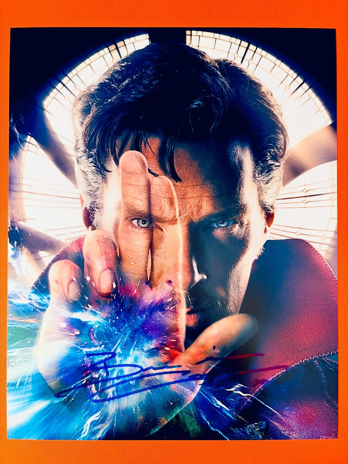 Benedict Cumberbatch — Benedict Cumberbatch•Marvel *Dr. Strange* •8x10•Todd Mueller Autographs COA, image 2