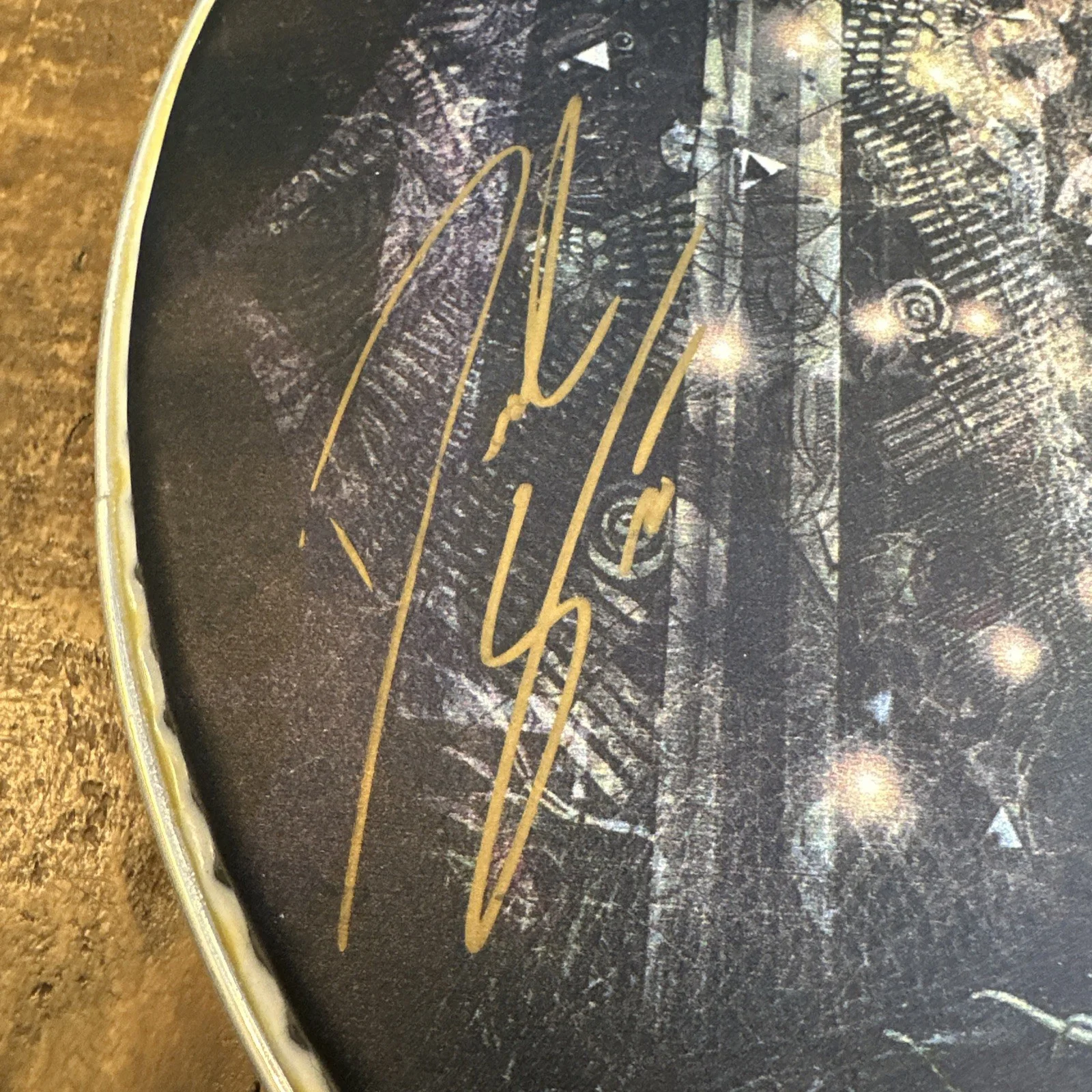 Gemini Syndrome Signed Evan’s 10” Drumhead 5 Band Members, image 5