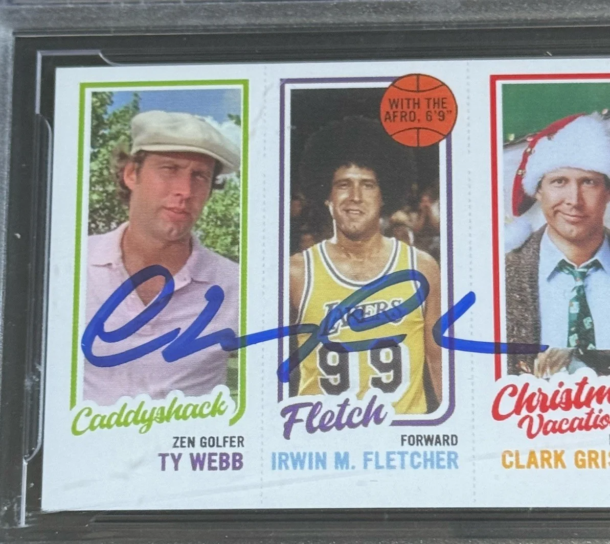 Chevy Chase — Chevy Chase Signed Rookie Trading Card Beckett BAS Griswold Fletch Ty Webb Auto, image 3
