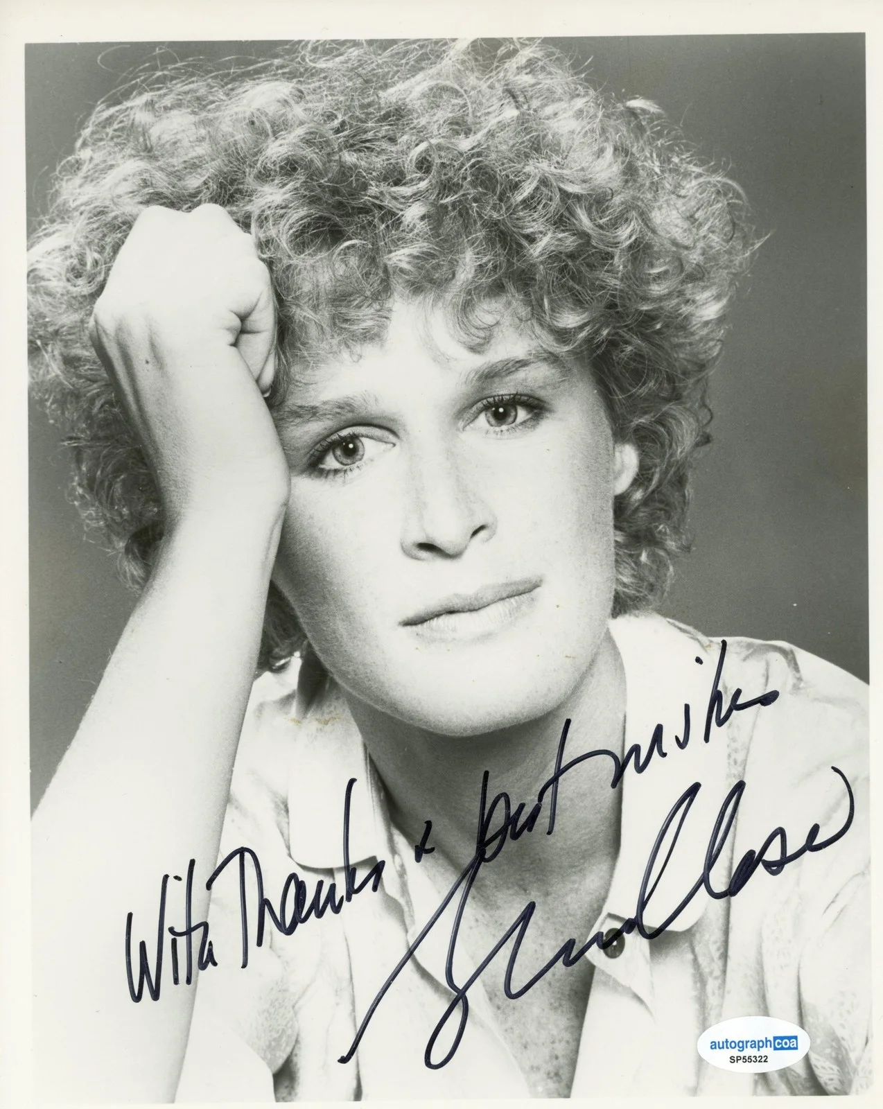 Glenn Close — Glenn Close "Fatal Attraction" AUTOGRAPH Signed Autographed 8x10 Photo ACOA, изображение 2