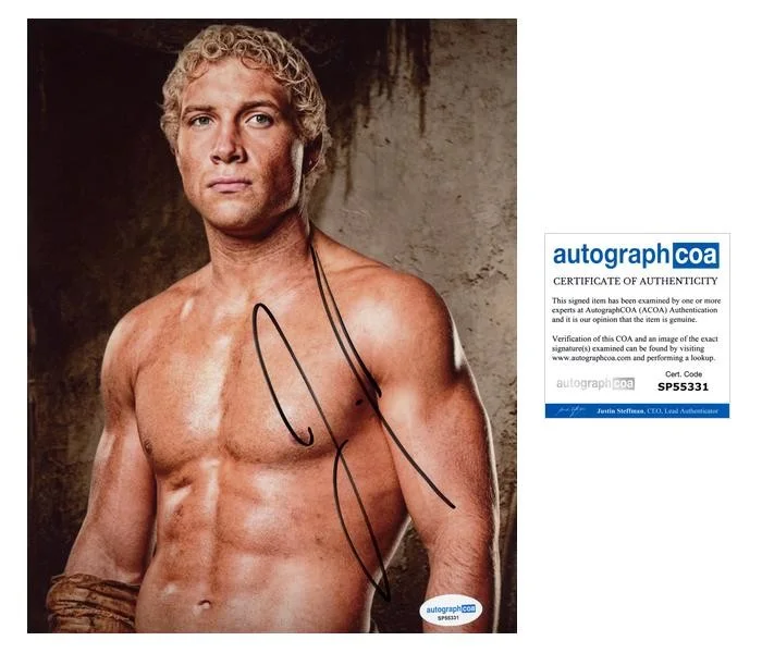 Jai Courtney — Jai Courtney "Spartacus: Blood and Sand" AUTOGRAPH Signed Varro 8x10 Photo ACOA