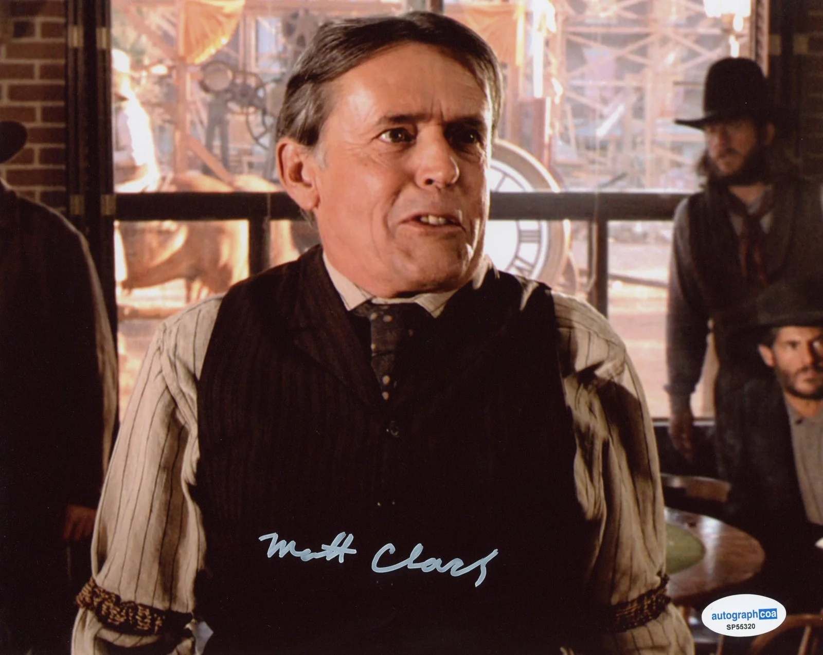 Matt Clark — Matt Clark "Back to the Future Part III" AUTOGRAPH Signed 8x10 Photo C ACOA, изображение 2