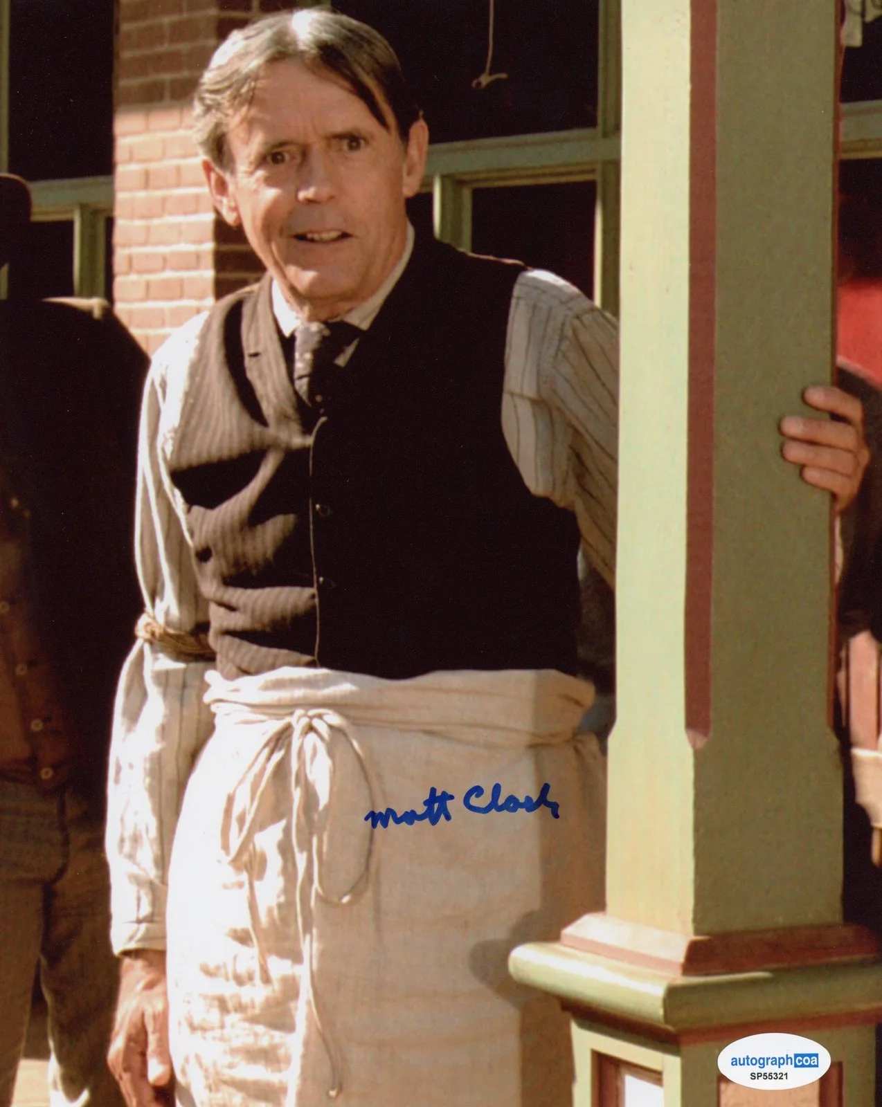 Matt Clark — Matt Clark "Back to the Future Part III" AUTOGRAPH Signed 8x10 Photo D ACOA, изображение 2