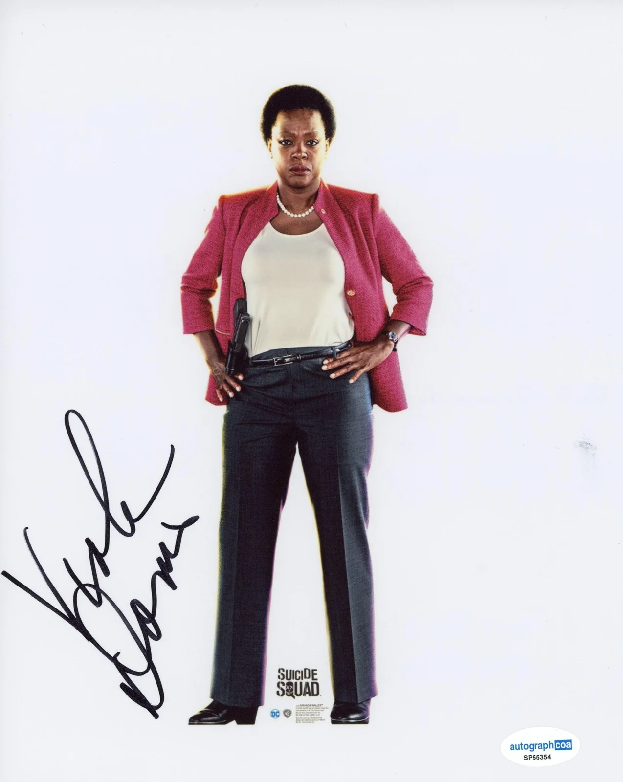Viola Davis — Viola Davis "Suicide Squad" AUTOGRAPH Signed 'Amanda Waller' 8x10 Photo B ACOA, image 2