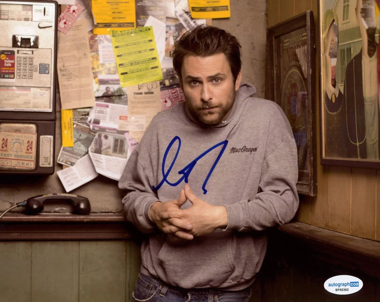 Charlie Day — Charlie Day "It's Always Sunny in Philadelphia" SIGNED 8x10 Photo F ACOA, изображение 2