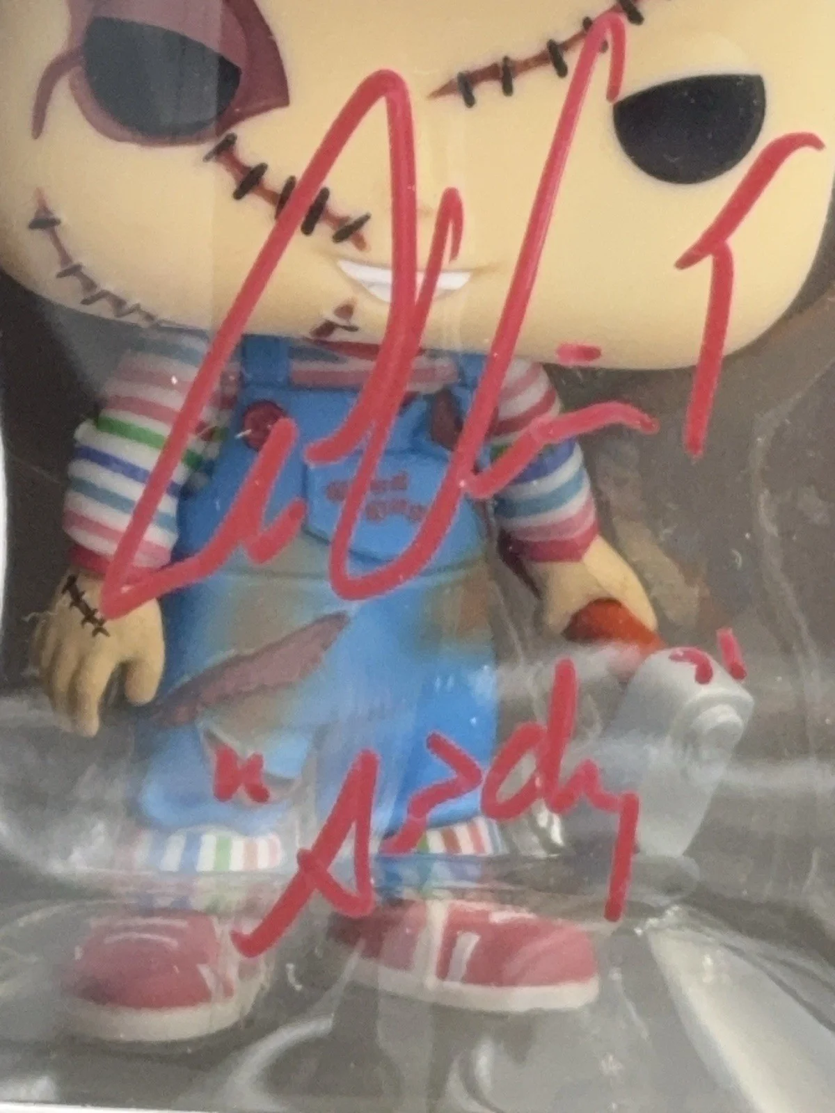 Funko Pop! #1249 Chucky Signed and Inscr Alex Vincent with Pristine COA PA317704, image 3