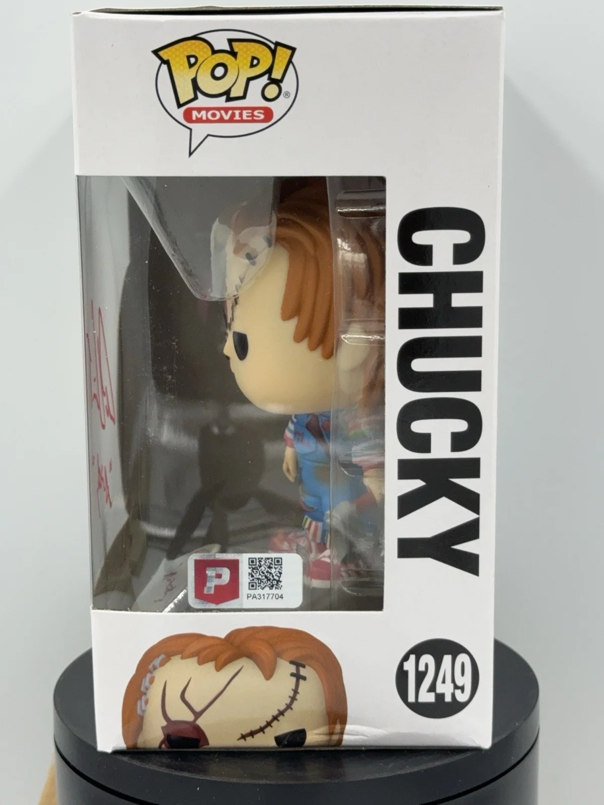 Funko Pop! #1249 Chucky Signed and Inscr Alex Vincent with Pristine COA PA317704, image 4