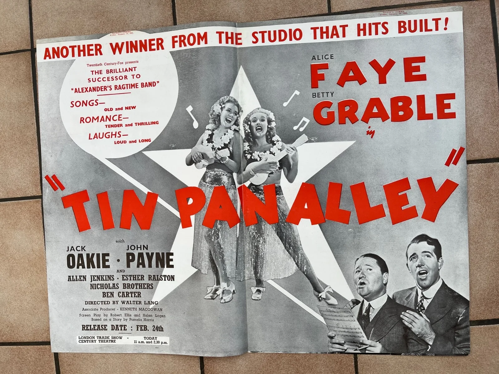 ALICE FAYE BETTY GRABLE BORIS KARLOFF PETER LORRE BELLA LUGOSI Todays Cinema 41, изображение 4