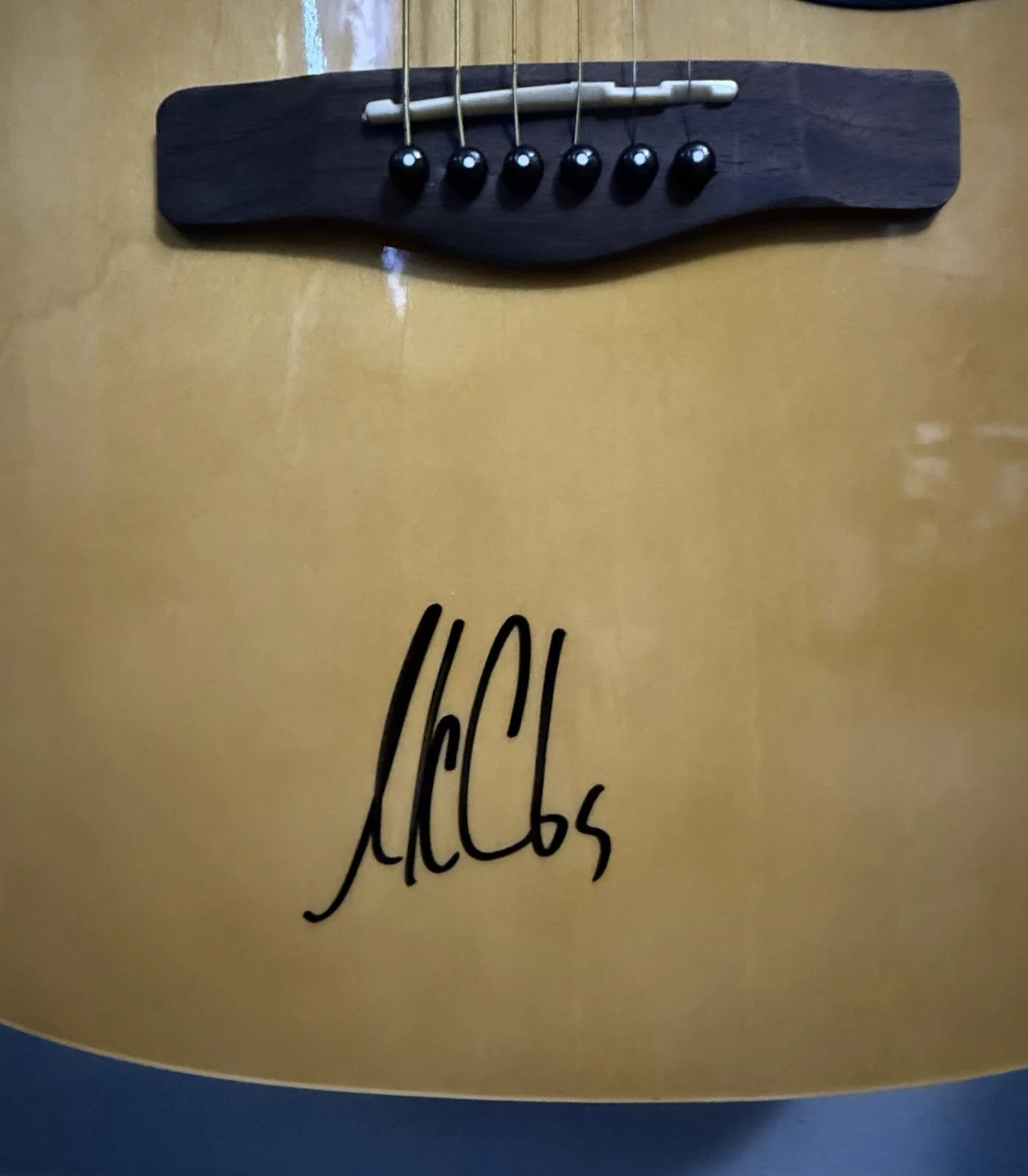 Luke Combs Signed Acoustic Guitar, image 3