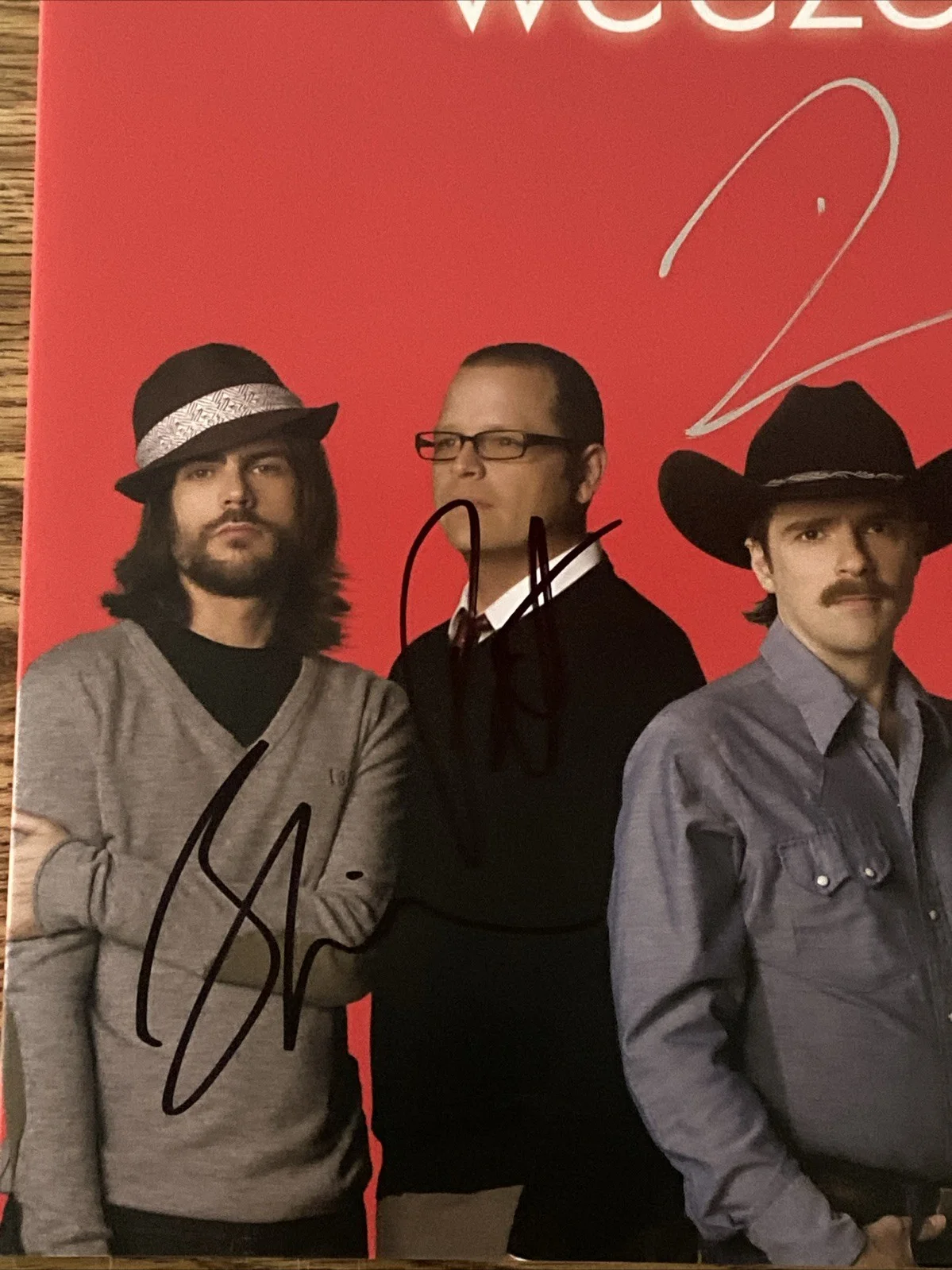 Weezer Full Band Autographed Vinyl ‘Red Album’ Rivers Cuomo Brian, Pat & Scott, изображение 2