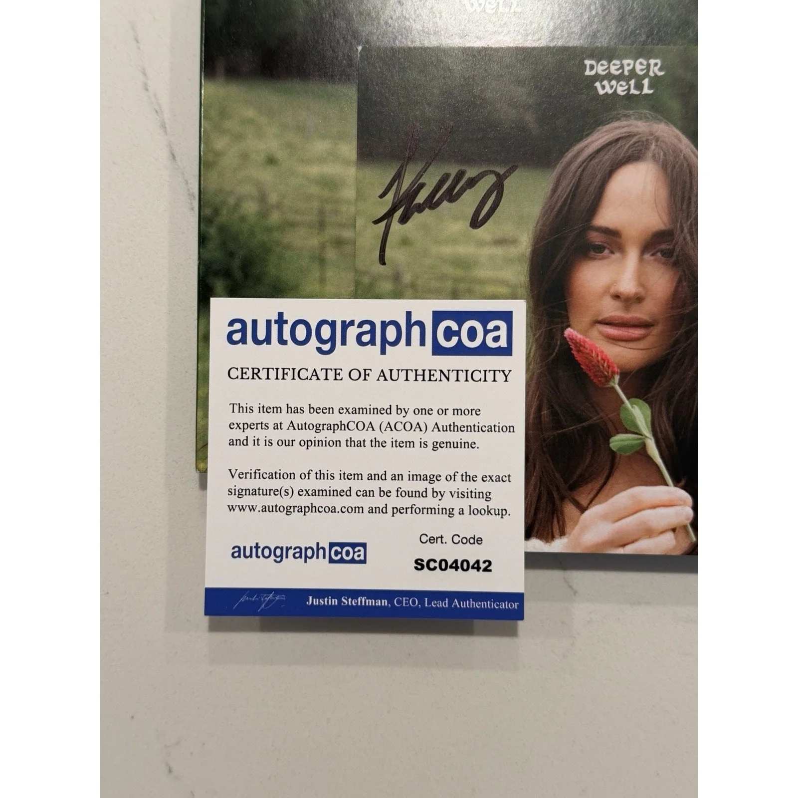 Kacey Musgraves SIGNED Autographed Deeper Well CD COA ACOA #2, image 2