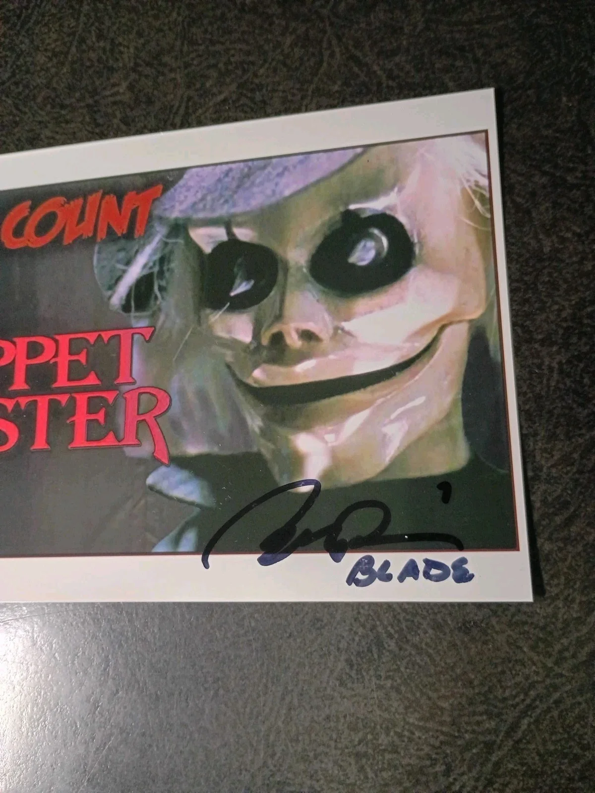 BERT ROSARIO As BLADE — BERT ROSARIO As BLADE Hand Signed Autograph 4X6 Photo -- THE PUPPET MASTER, изображение 3