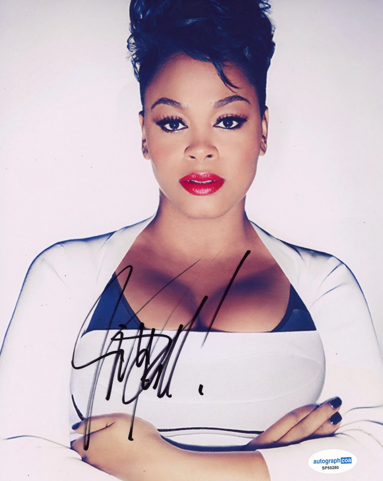 Jill Scott — Jill Scott "He Loves Me" Singer AUTOGRAPH Signed Autographed 8x10 Photo ACOA, изображение 2