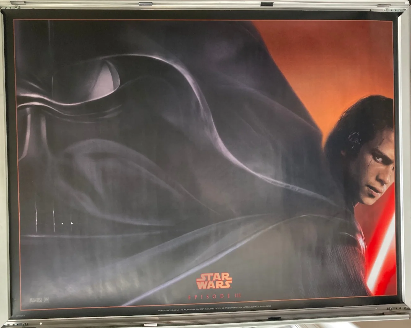 Cinema Poster: STAR WARS EPISODE III REVENGE OF THE SITH 2005 (Advance Quad), изображение 2