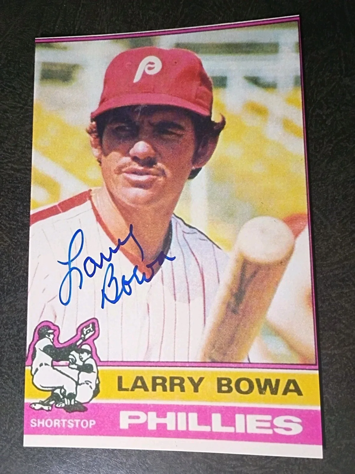LARRY BOWA — LARRY BOWA 2 Hand Signed Autograph 4X6 Photo S -- MLB PHILLIES - 5X ALL STAR, изображение 2