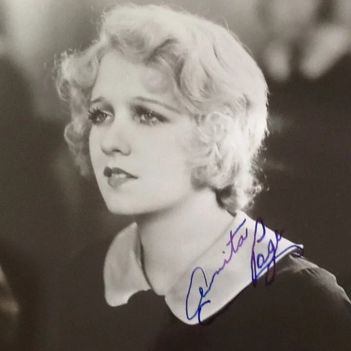 Anita Page SIGNED Photo 30s MGM Movie Actress Dancing Daughters Broadway Melody, изображение 2