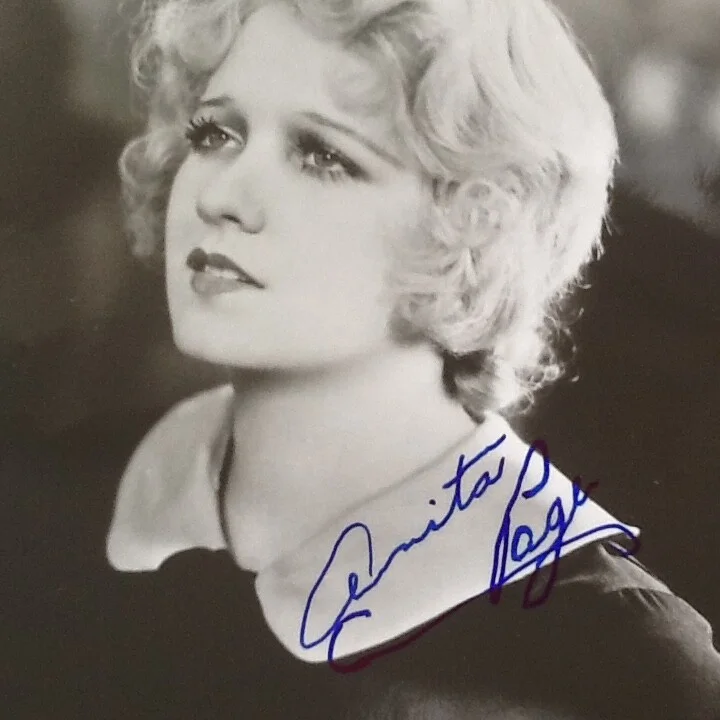 Anita Page SIGNED Photo 30s MGM Movie Actress Dancing Daughters Broadway Melody, изображение 3