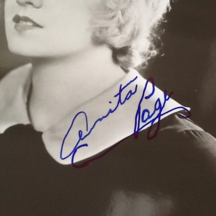 Anita Page SIGNED Photo 30s MGM Movie Actress Dancing Daughters Broadway Melody, изображение 4
