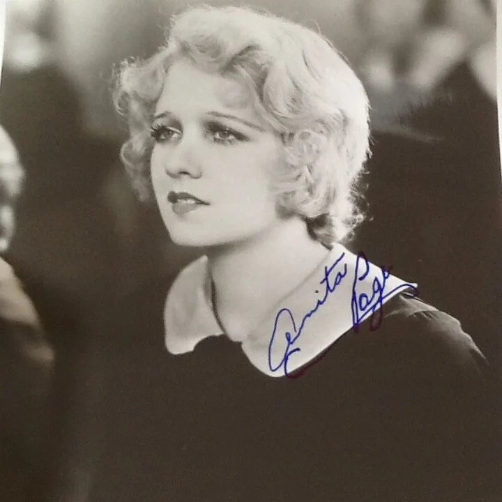 Anita Page SIGNED Photo 30s MGM Movie Actress Dancing Daughters Broadway Melody, изображение 5