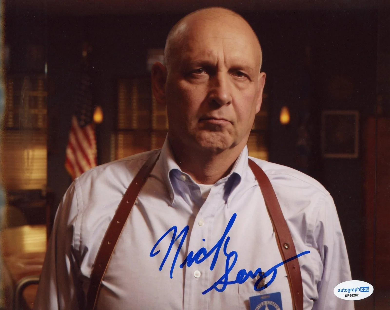 Nick Searcy — Nick Searcy "Justified" AUTOGRAPH Signed 'Art Mullen' 8x10 Photo C ACOA, image 2