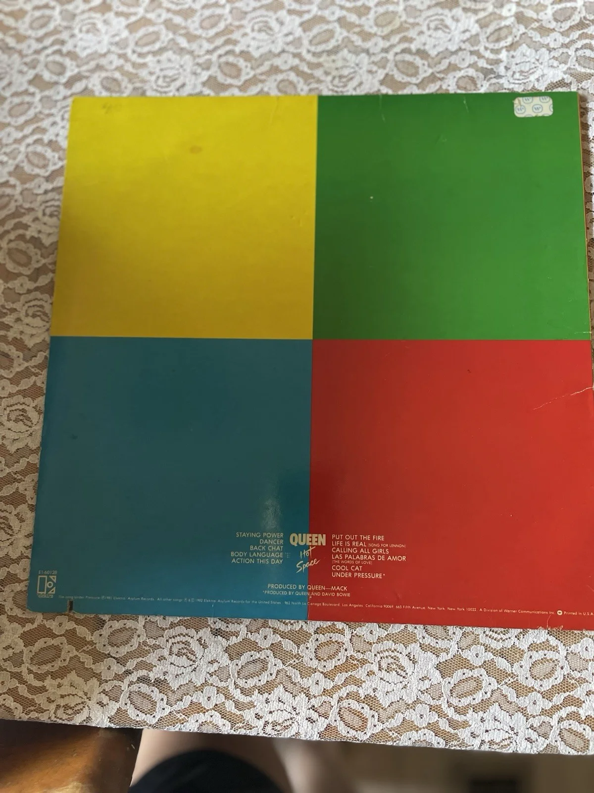 Queen Hot Space Record LP Vinyl 1982 Elektra Records USA Original, изображение 2