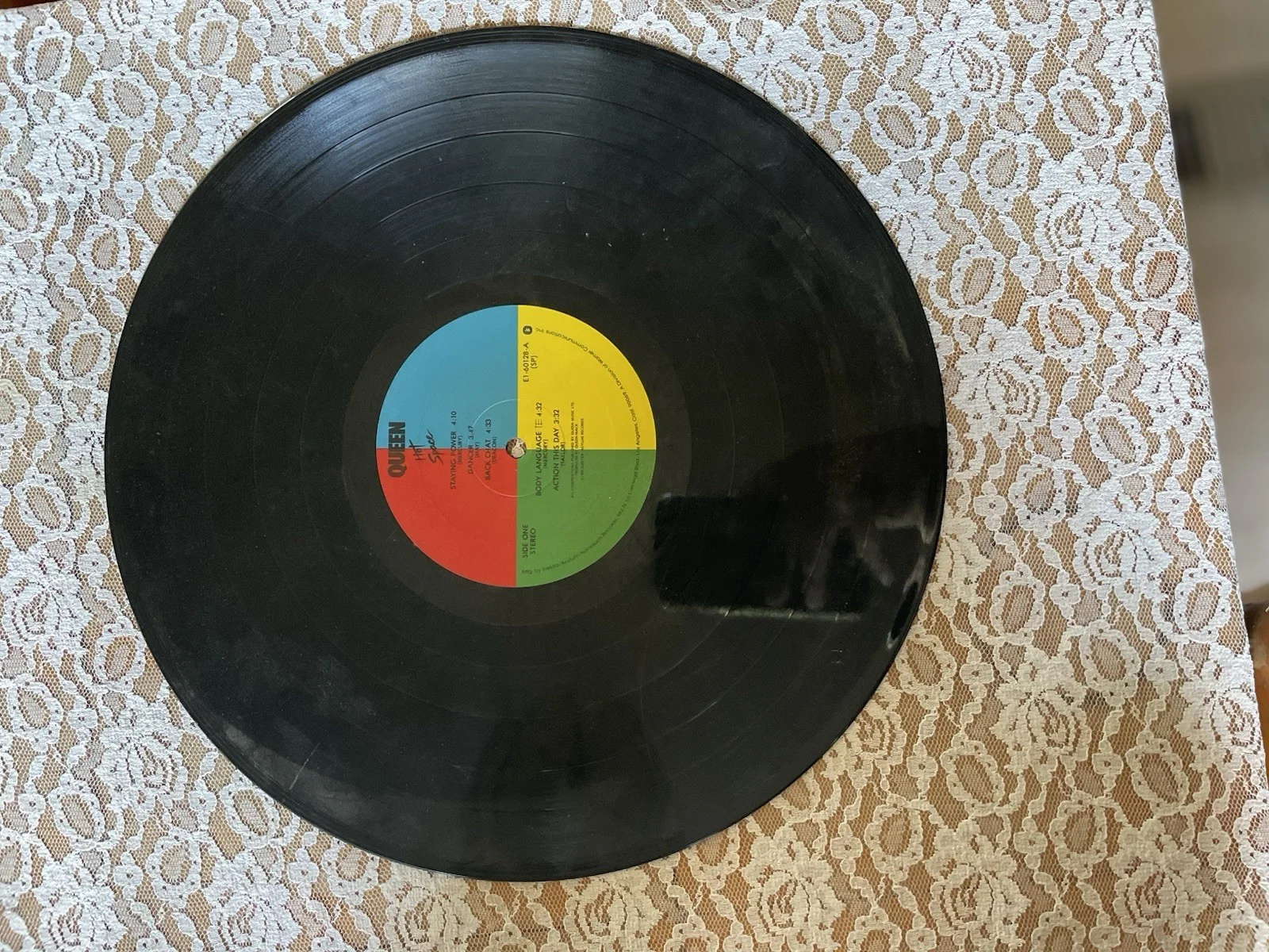 Queen Hot Space Record LP Vinyl 1982 Elektra Records USA Original, изображение 4