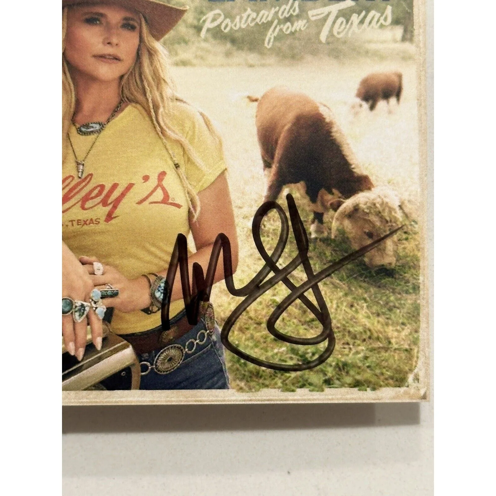 Miranda Lambert Postcards From Texas Autographed CD Signed, image 3