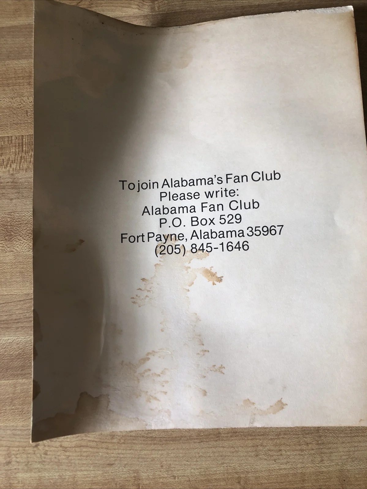 2 - Autographed promotional picture of the original members of the band Alabama, изображение 4