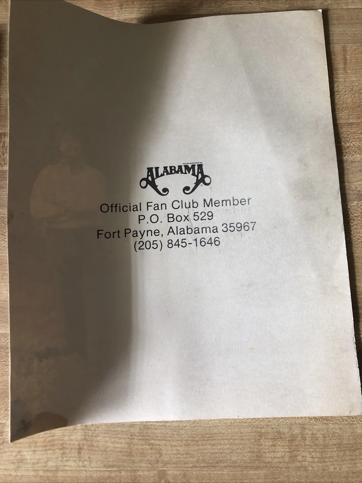 2 - Autographed promotional picture of the original members of the band Alabama, изображение 5