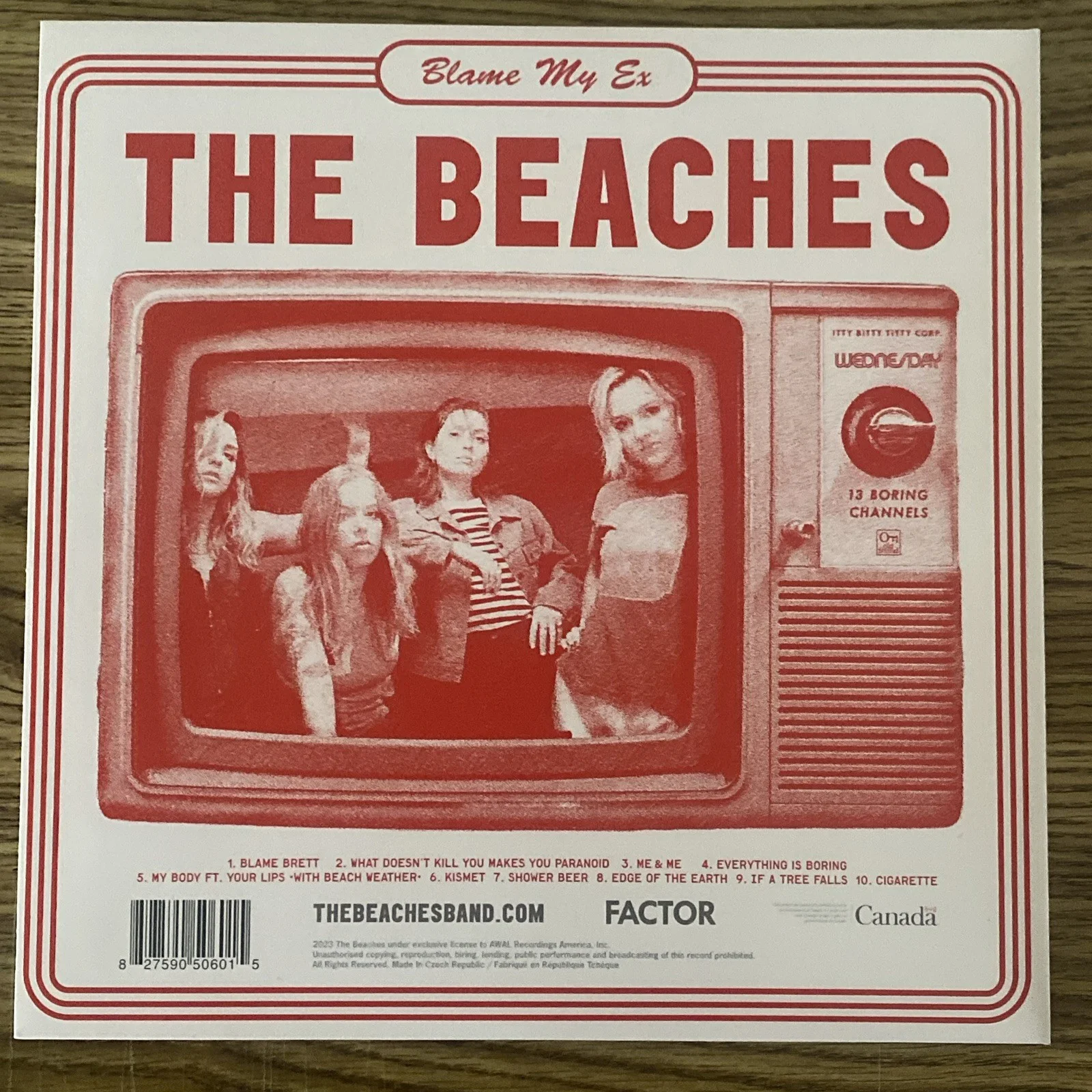 The Beaches Band Full Autographed Vinyl Album ‘Blame My Ex’ Jordan Miller +3, изображение 4