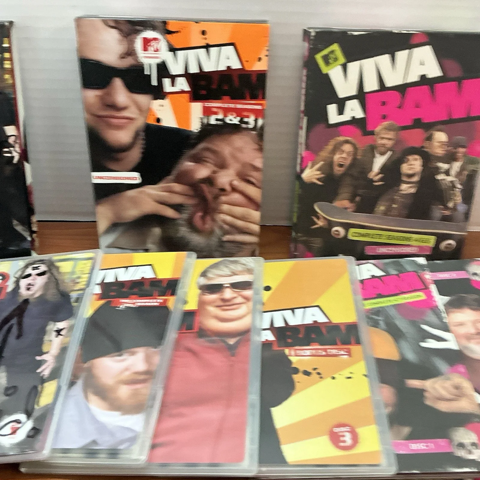 Ryan Dunn, Bam Margera, Phil Margera, April Margera, raab himself — Viva La Bam Season 1-5- Cast Signed Ryan Dunn, Bam Margera, image 3