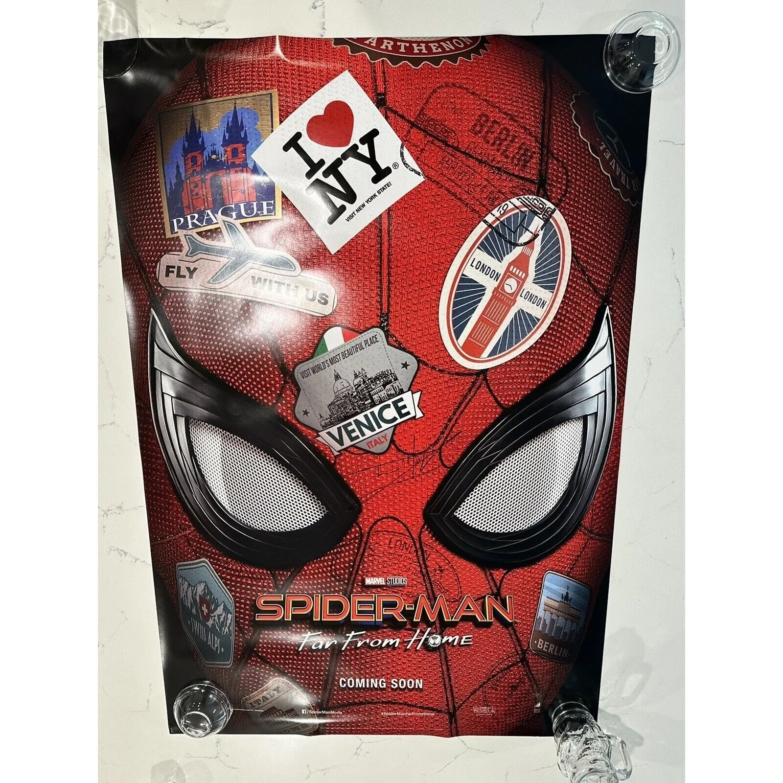 Tom Holland — Tom Holland Signed Autograph COA 27x40 Spider-Man Far From Home Sticker Poster 2, image 3