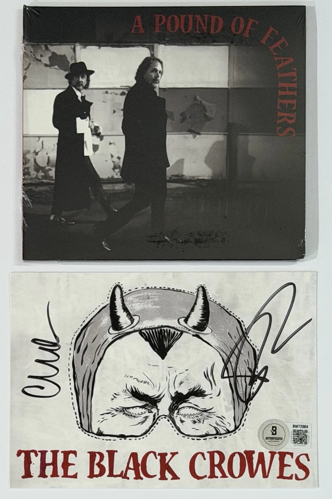 The Black Crowes A Pound Of Feathers CD & SIGNED Album Card BAS Beckett COA AUTO, изображение 2