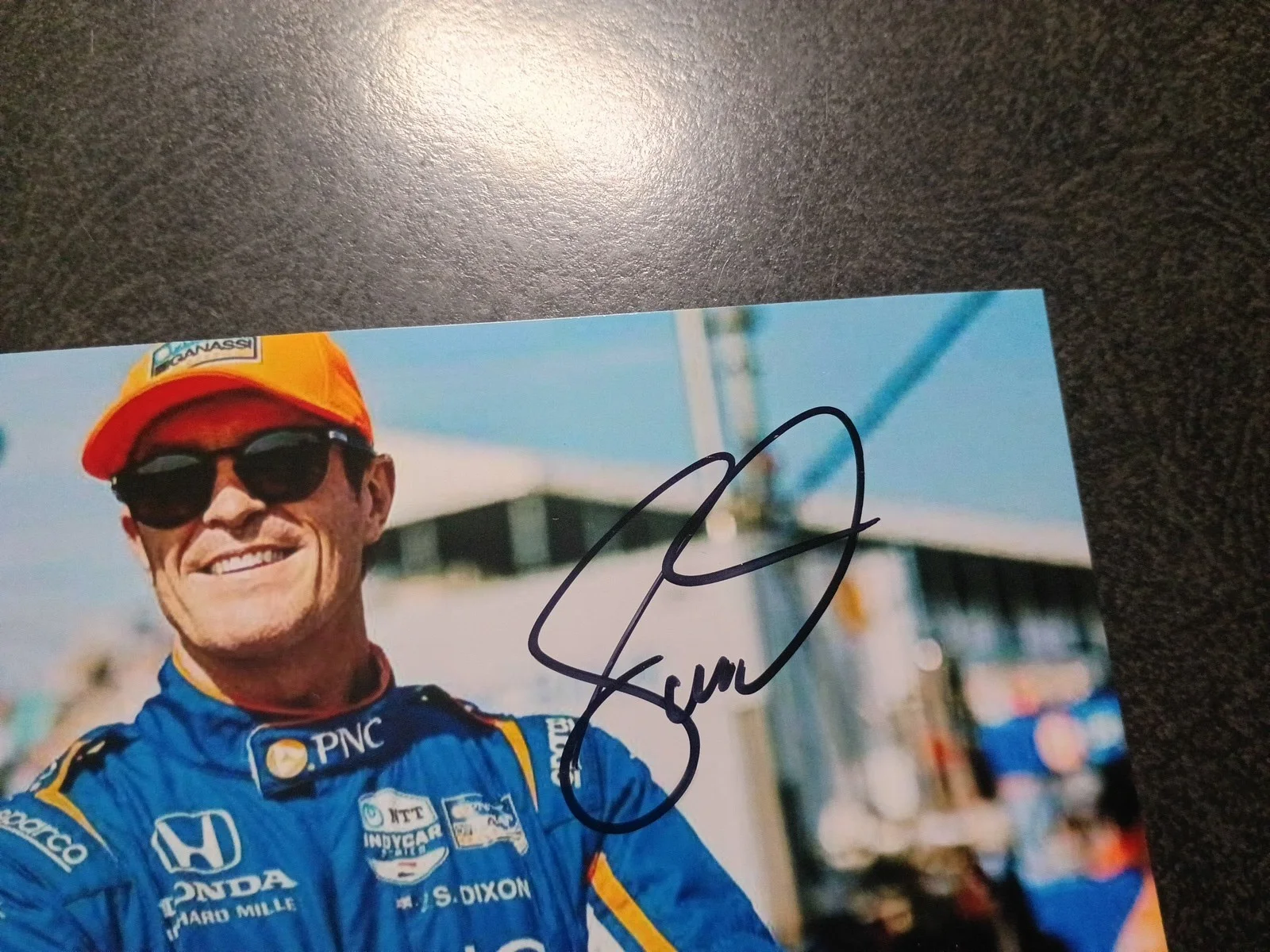 LARRY BOWA — SCOTT DIXON 2 Hand Signed Autograph Photo S /RACE CAR DRIVER- 2008 INDY 500 WIN, image 3