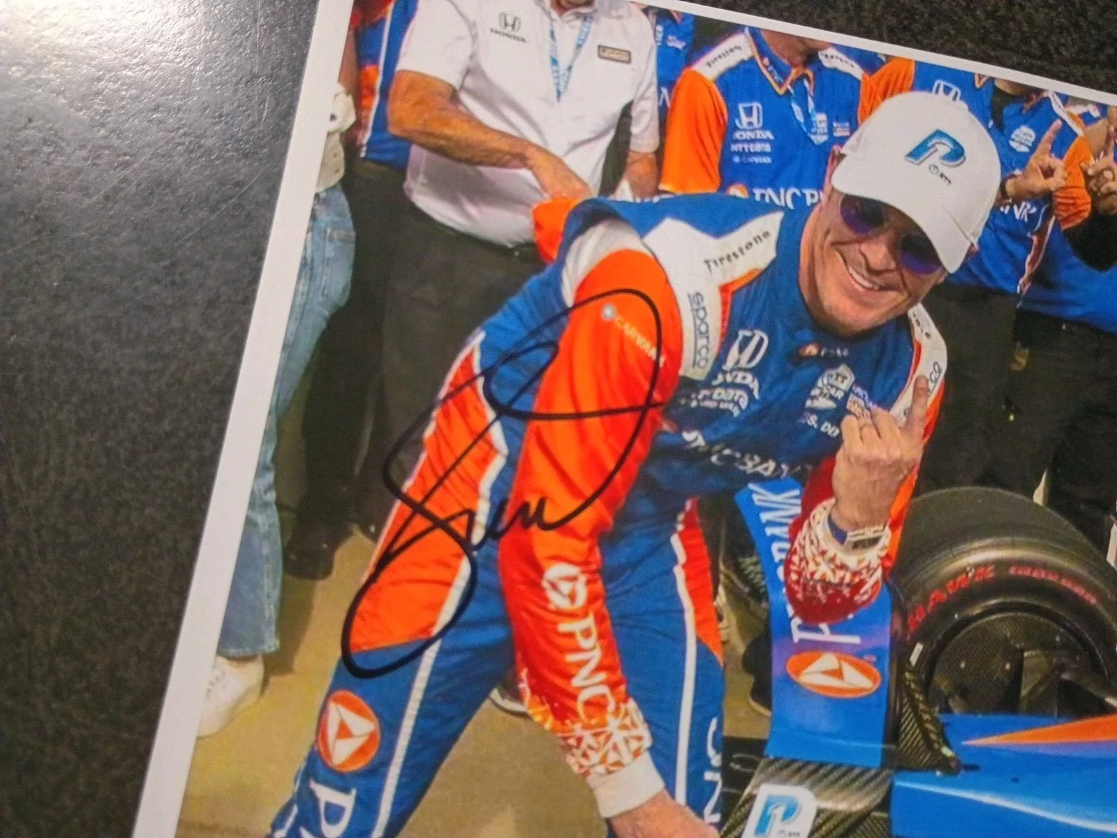 LARRY BOWA — SCOTT DIXON 2 Hand Signed Autograph Photo S /RACE CAR DRIVER- 2008 INDY 500 WIN, image 5