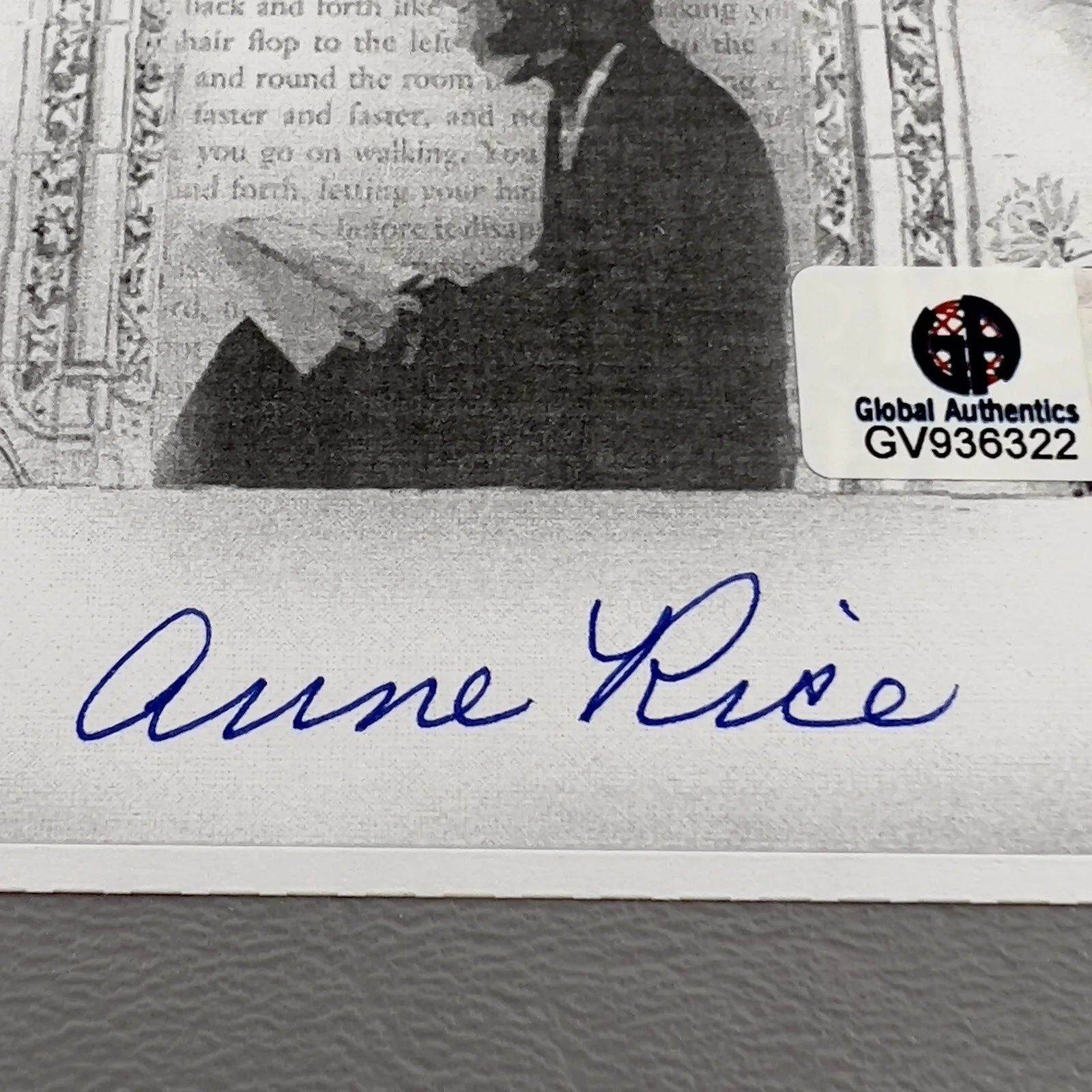 Anne Rice — Anne Rice Author SIGNED Bookplate GV936322 Interview With A Vampire, image 2