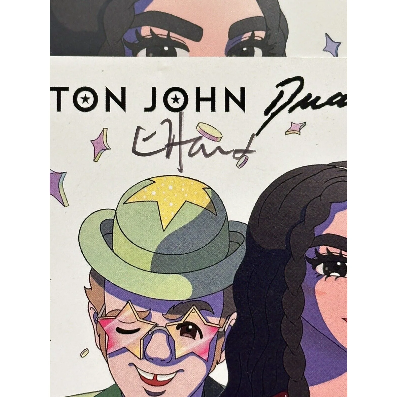 Elton John — ELTON JOHN Autographed Elton & Dua "Cold Heart Pnau Remix" CD Insert - ACOA COA, изображение 4